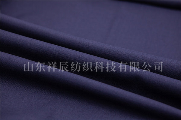 藏青弹力缎背哔叽70W/25.5P/L4/0.5，80s/2*2，360g/m