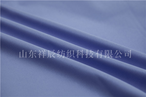 涤棉麻平纹绸-浅蓝