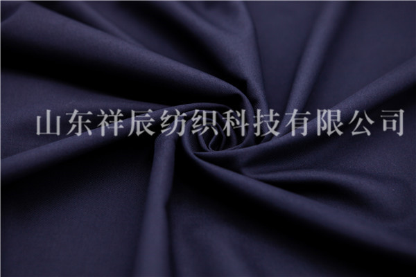 藏青缎背哔叽，T/R 80/20，380g/m